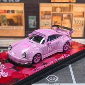 Model Collect Porsche RWB930 GT Wing Pink Valentine's Day Livery