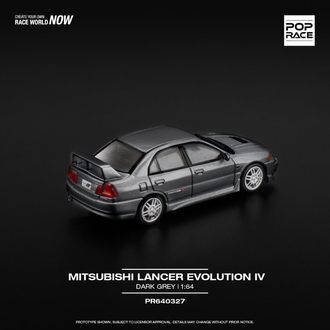 Pop Race Mitsubishi Lancer Evolution IV 1:64 Diecast Model Car – Rally Icon PR64-0327