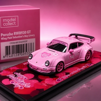 Model Collect Porsche RWB930 GT Wing Pink Valentine's Day Livery