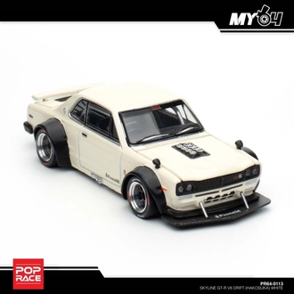 Pop Race 1/64 SkylineGT-R V8 Drift (HAKOSUKA) PR-64-113