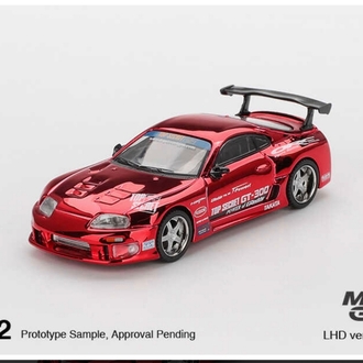 Mini GT Toyota Supra (A80) Top Secret GT-300 Top Secret Red Chrome MGT01132