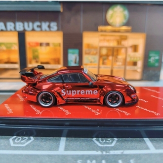 Flame Model Porsche RWB 993 Red Alloy