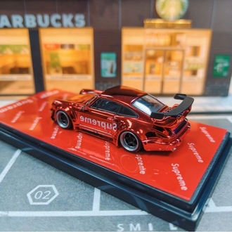 Flame Model Porsche RWB 964 Red Alloy