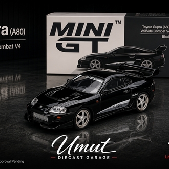 Mini GT 1/64 Toyota Supra VeilSide Combat V-II Black MGT01107