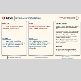 KİTAP, THY - KABİN MEMURU İŞE ALIM VE DLA DİL YETERLİLİK SINAVI SORULARI