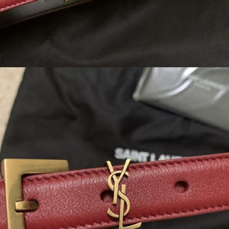 Yves Saint Laurent Deri Kemer – Kırmızı 