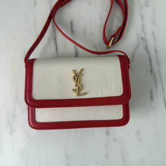 YSL Sunset Canvas Crossbody Bag
