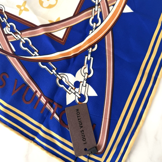 LV Monogram Harness Silk Scarf