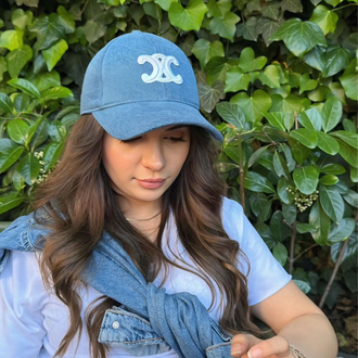 CELİNE Logo Denim şapka