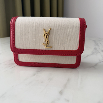 YSL Sunset Canvas Crossbody Bag