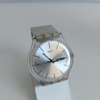 Temiz Orijinal Swatch Erkek Saat • kordon esnektir. •