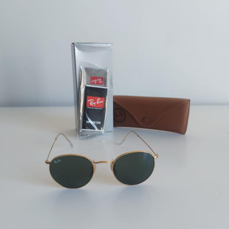 Sıfır Orijinal Rayban Yuvarlak Model 50/21 Unisex Güneş Gözlüğü