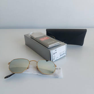 Sıfır Orijinal Rayban Beşgen Aynalı Model 51/21 Unisex Güneş Gözlüğü