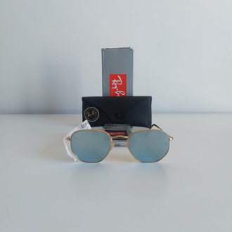 Sıfır Orijinal Rayban Beşgen Aynalı Model 51/21 Unisex Güneş Gözlüğü