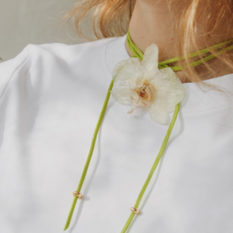 Orkide Choker Süet