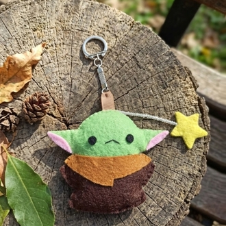 Baby Yoda Figürlü Çanta Charm/ Anahtarlık
