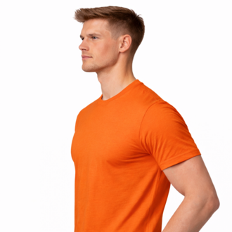 Turuncu Basic Tişört – %100 Pamuk | Regular Fit | Erkek Unisex Günlük Şıklık