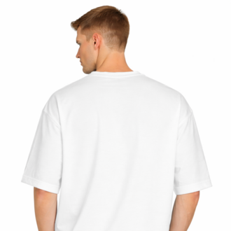 Beyaz Oversize Tişört %100 Pamuk | Unisex Basic Streetwear T-Shirt