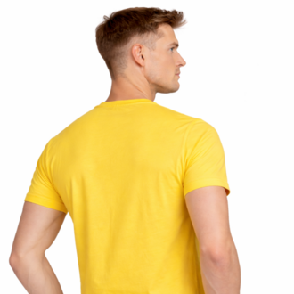 Sarı Basic Tişört Erkek %100 Pamuk – Regular Fit Günlük Rahat & Şık T-Shirt