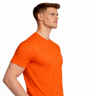 Turuncu Basic Tişört – %100 Pamuk | Regular Fit | Erkek Unisex Günlük Şıklık