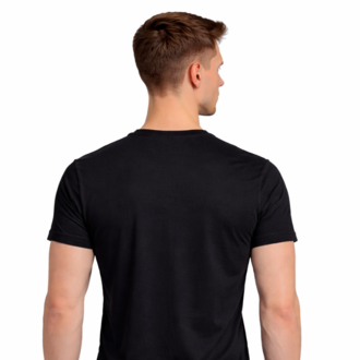 Siyah Basic Tişört Erkek %100 Pamuk – Premium 30/1 Compact Penye Regular Fit T-Shirt
