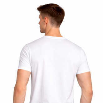 Beyaz Basic Tişört Erkek %100 Pamuk – Premium 30/1 Compact Penye Regular Fit T-Shirt