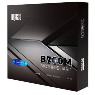 Dragos Dragmode B760M D5Pro Sata,M2 Ddr5 8000MHz(OC) Usb3.2 Dp Hdmi Ses 2.5GbE Lan 1700P mATX Anakar