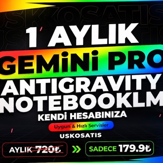 ⭐GEMİNİ PRO - ANTİGRAVİTY  1 AYLİK ⭐(KİŞİSEL HESAP)