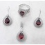 zirkon taşlı gümüş set