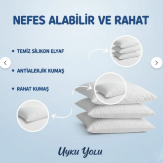 ANTİ ALERJİK 5 ADET YIKANABİLİR YASTIK 50X70 800GR