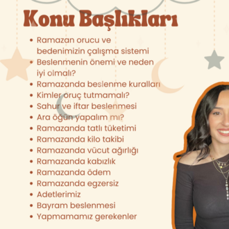Ramazanda Doğru Beslenme Atolyesi