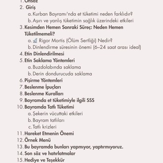 Kurban Bayramında Sağlıklı Beslenme Rehberi