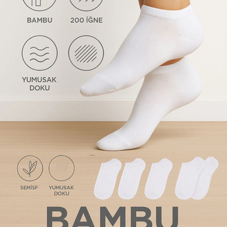 12 ÇİFT BAMBU PATİK