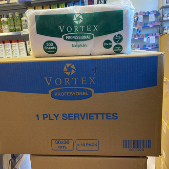 VORTEX SERVİS PEÇETE 30X30 500 YAPRAK 10’LU KOLİ