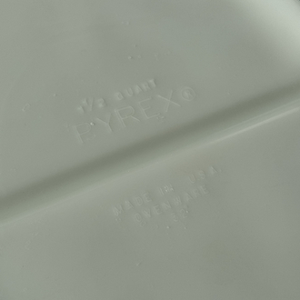 Vintage Pyrex 2 Bölmeli Fırın Kabı