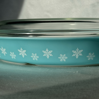 Vintage Pyrex 2 Bölmeli Fırın Kabı