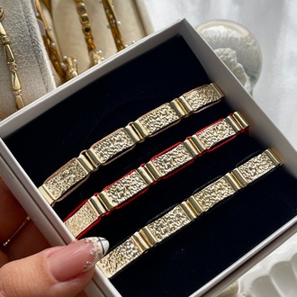 Retro Charm 14K Gold Bileklik