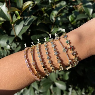Xuping Star 14K Gold Kaplama Çelik Bileklikler