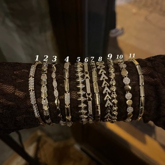 14K Gold Kaplama Çelik Bileklikler