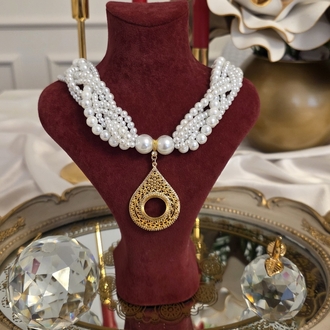 Örgü Kolye (Çeyrek Altın Uyumlular)