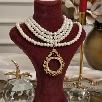 Sahra Kolye (Tam Altın Uyumlu)
