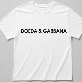 Doeda&Gabbana Beyaz Oversize T-shirt