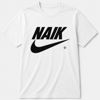 NAIK Beyaz Oversize T-shirt