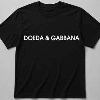 Doeda&Gabbana Siyah Oversize T-shirt