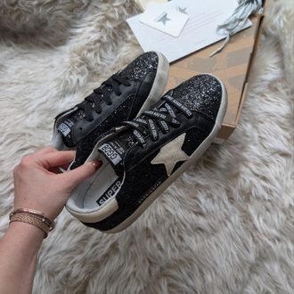 Golden Goosw Glitter Black