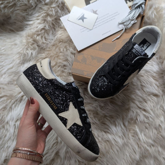Golden Goosw Glitter Black