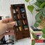 Minyatür Kitaplık Pro Eskitme Kahverengi / 12 mini kitap 