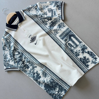 Premium Paris Desenli Erkek Polo Yaka Tişört