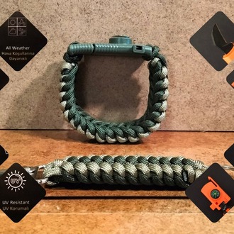 SURVIVAL BRACELET MODEL 868 BIÇAKLI SET