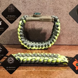 SURVIVAL BRACELET MODEL 868 BIÇAKLI SET